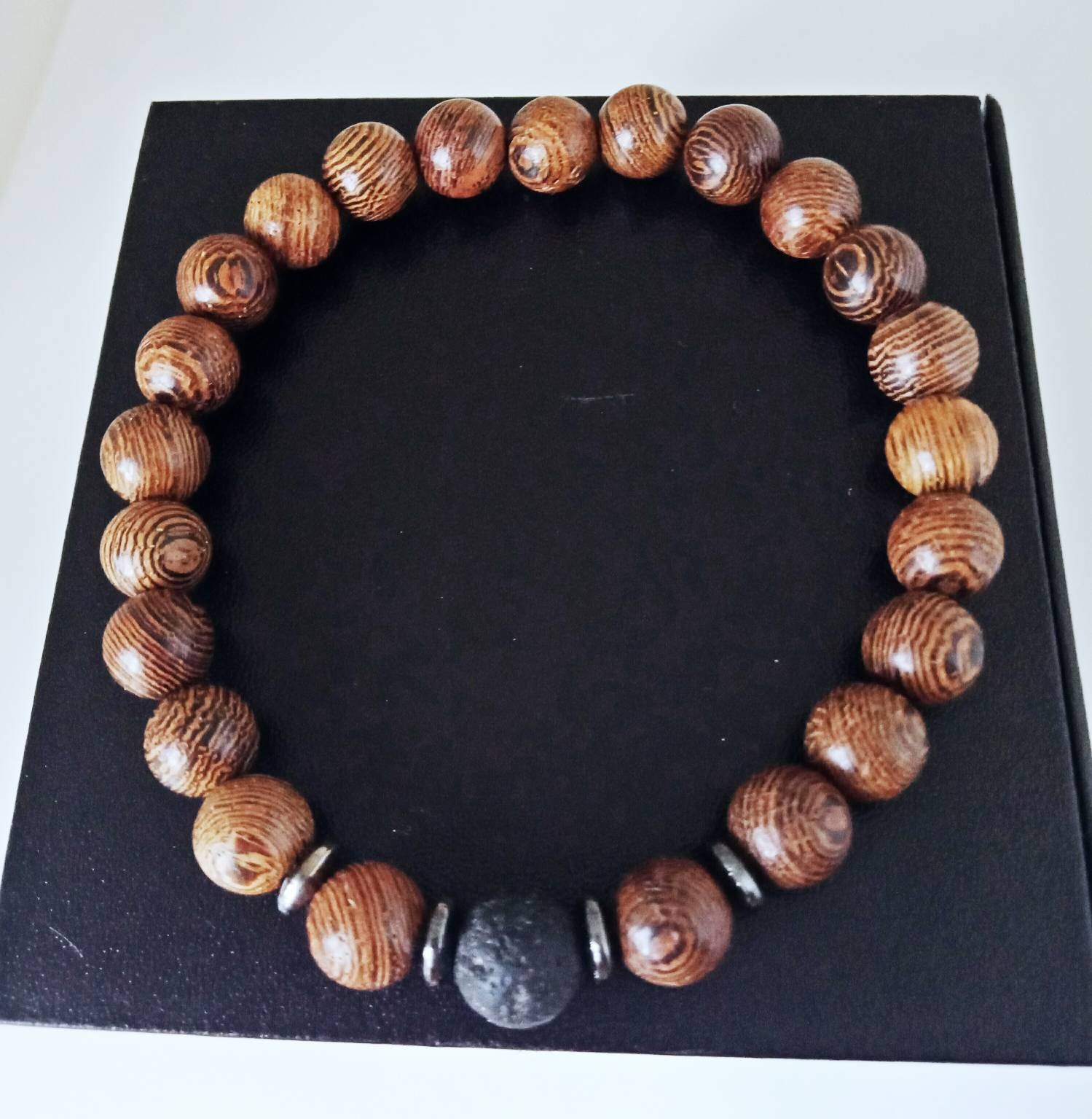Natural Wooden Beaded Bracelets Comfort and Lightweight Etsy