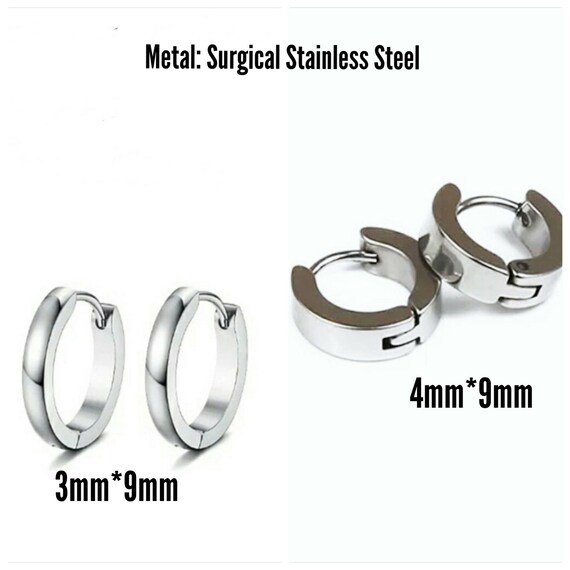 Surgical stainless steel hoop earrings best sale