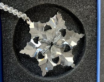 Snowflake Bohemia Crystal Sun Catcher, Window Decor, Car Mirror Charm, Christmas Tree Decor, Gift