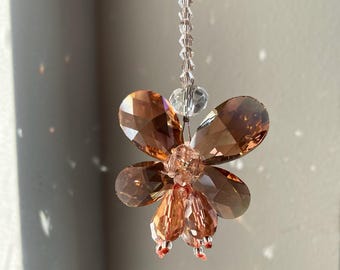 Crystal Butterfly Sun Catcher, Rainbow Maker, Window Decor,