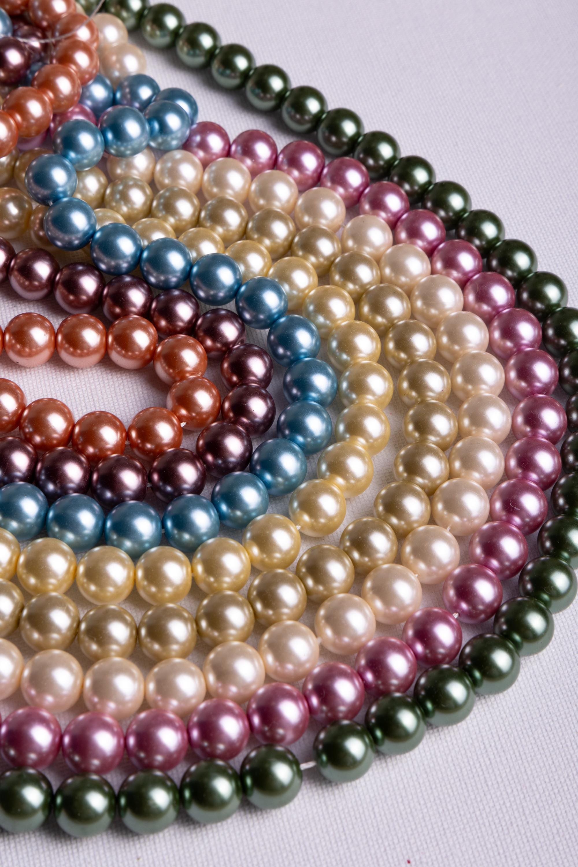 Beads Design Ideas For Dress Mixed Color Round Pearl Beads: Jewelry Making  Supply, 8mm