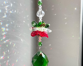 Bohemian Crystal Sun Catcher, Rainbow Maker, Window Prism, Car Charm