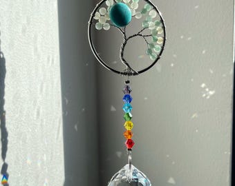 Crystal Sun Catcher, Bohemia Rainbow Prism, Car Mirror Charm