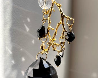 Crystal Sun Catcher Prism: Black Bohemia Ball, Rainbow Maker