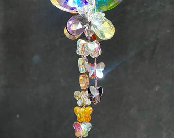 Crystal Butterfly Sun Catcher, Rainbow Maker Prism, Car Decor
