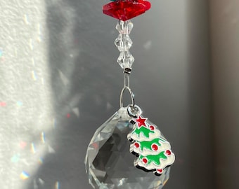 Crystal Sun Catcher Prism: Bohemia Rainbow Maker, Car Mirror Charm, Christmas Ornament