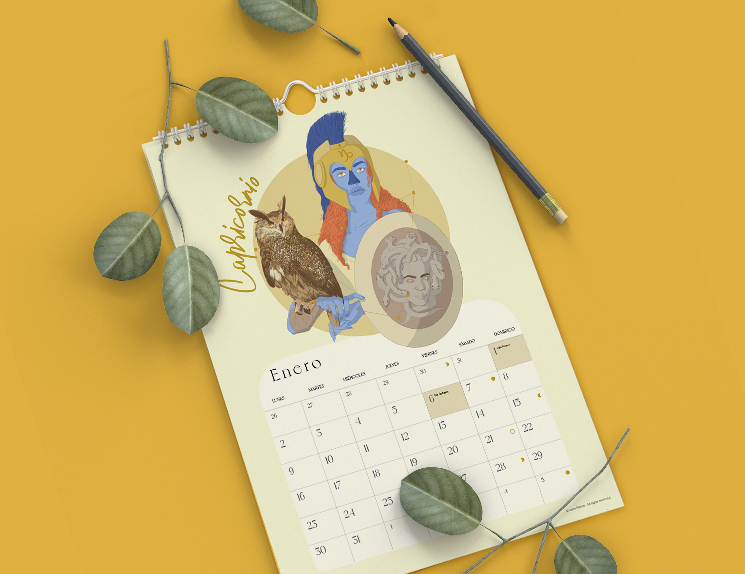 Academic Zodiac Sign Calendar 20232024 Wall and Table Etsy UK