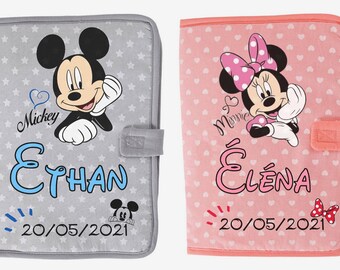 Protege Carnet De Sante Bebe Mickey Minnie Personnalise Avec Etsy