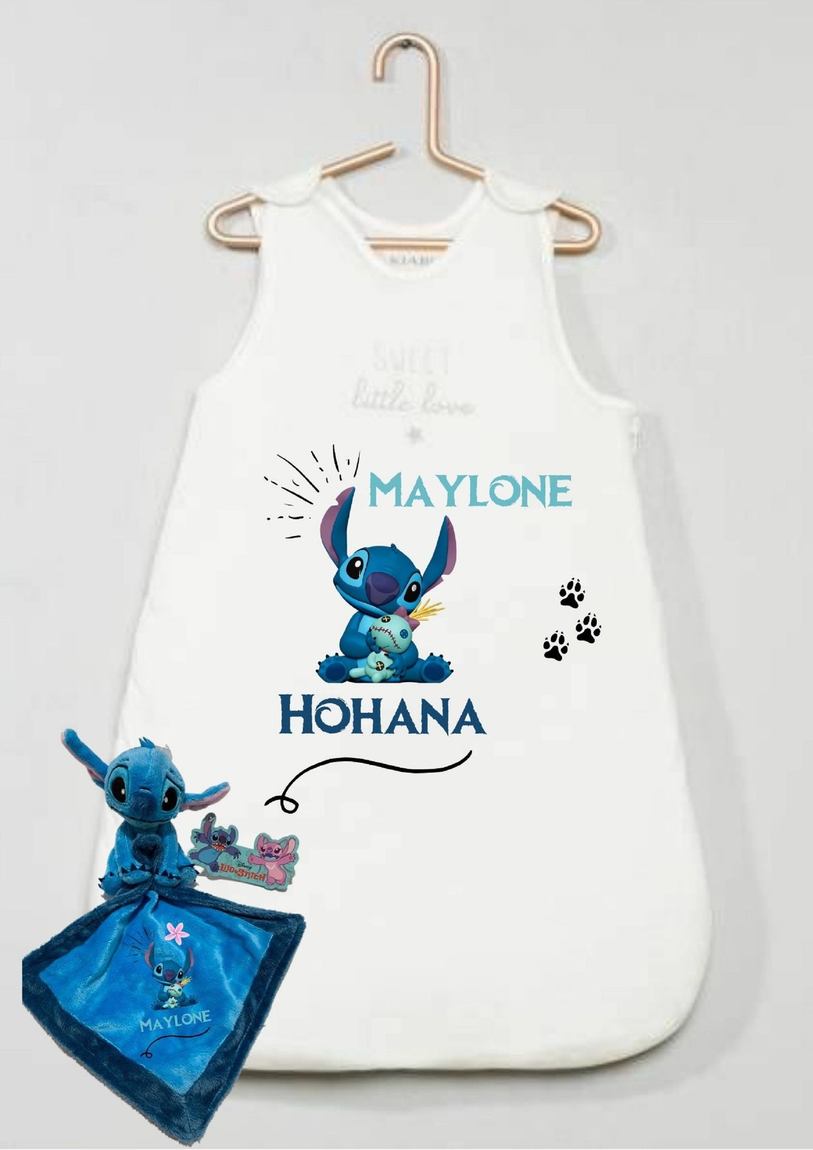 doudou stitch personnalis�