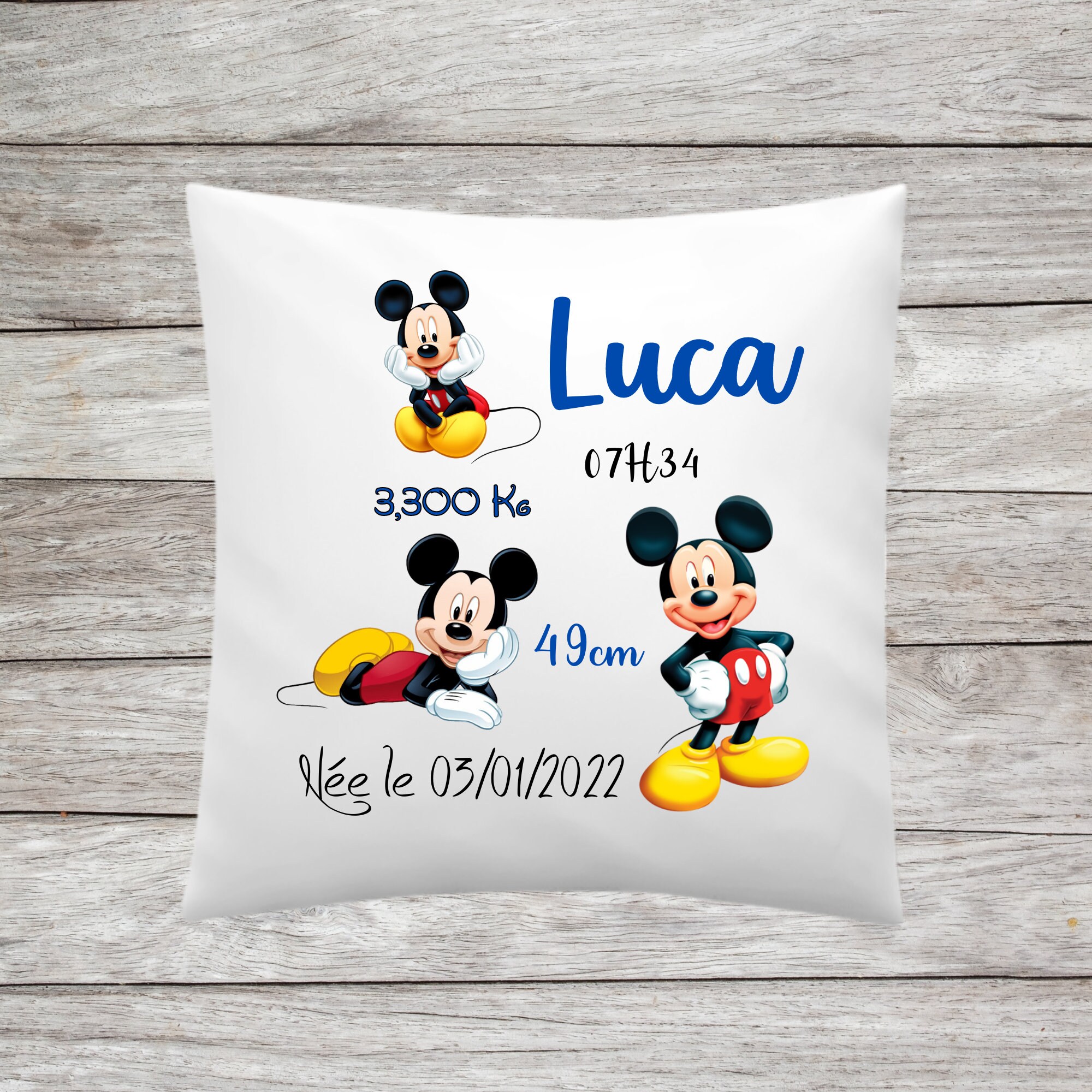 Coussin Mickey Personnalisé