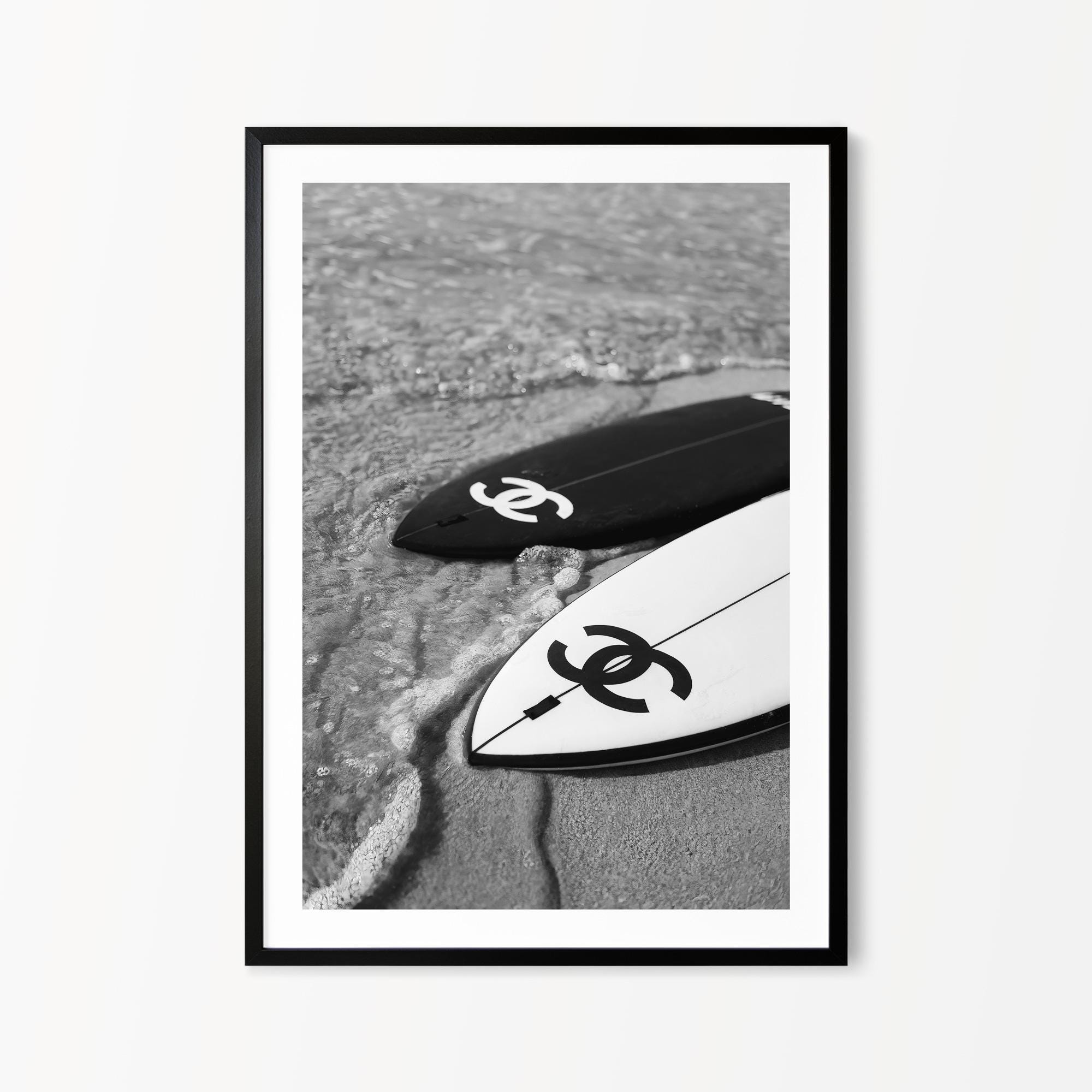 Surfboard Chanel Art - Etsy Surfboard Chanel Art - Etsy