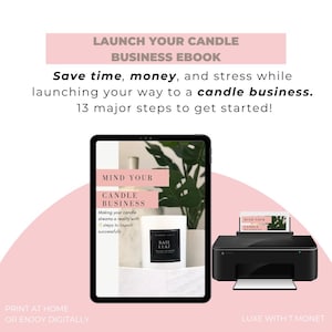 Candle Business Launch eBook| Candle Business Checklist| Make candles| How to start candle business| Beginner Candle Business