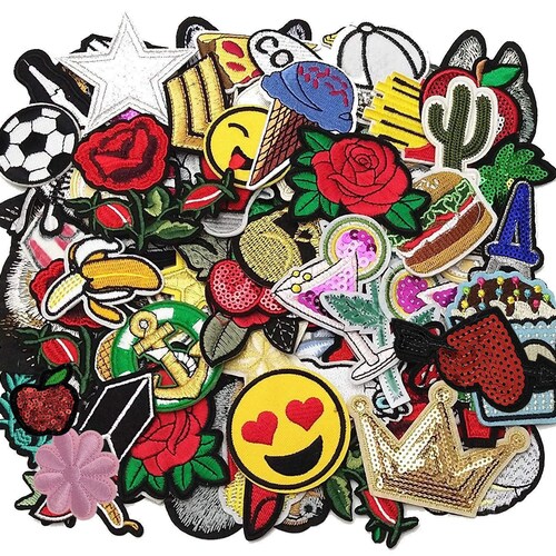 IRON ON PATCHES Bulk Assorted Bundle Diy Accesories - Etsy