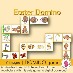 Domino PASEN spel  • Dominoes: leuke lente activiteit • Logopedist • Leraar • Montessori • Speciaal- Kleuter- en Thuis onderwijs
