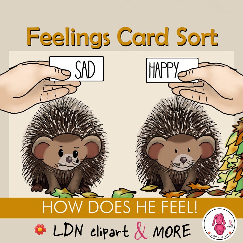 AUTUMN or Fall Feelings Card Sort for Teachers, Homeschool and so On: A ...