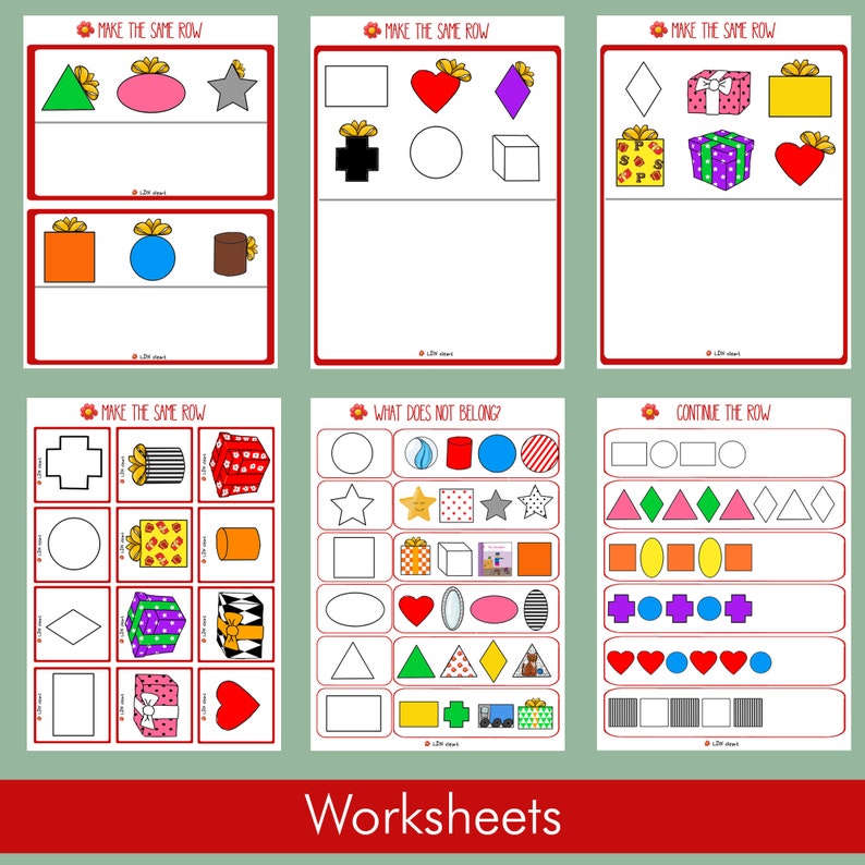 Shapes • Colors • Patterns CHRISTMAS • Including Flash Cards • WINTER ...