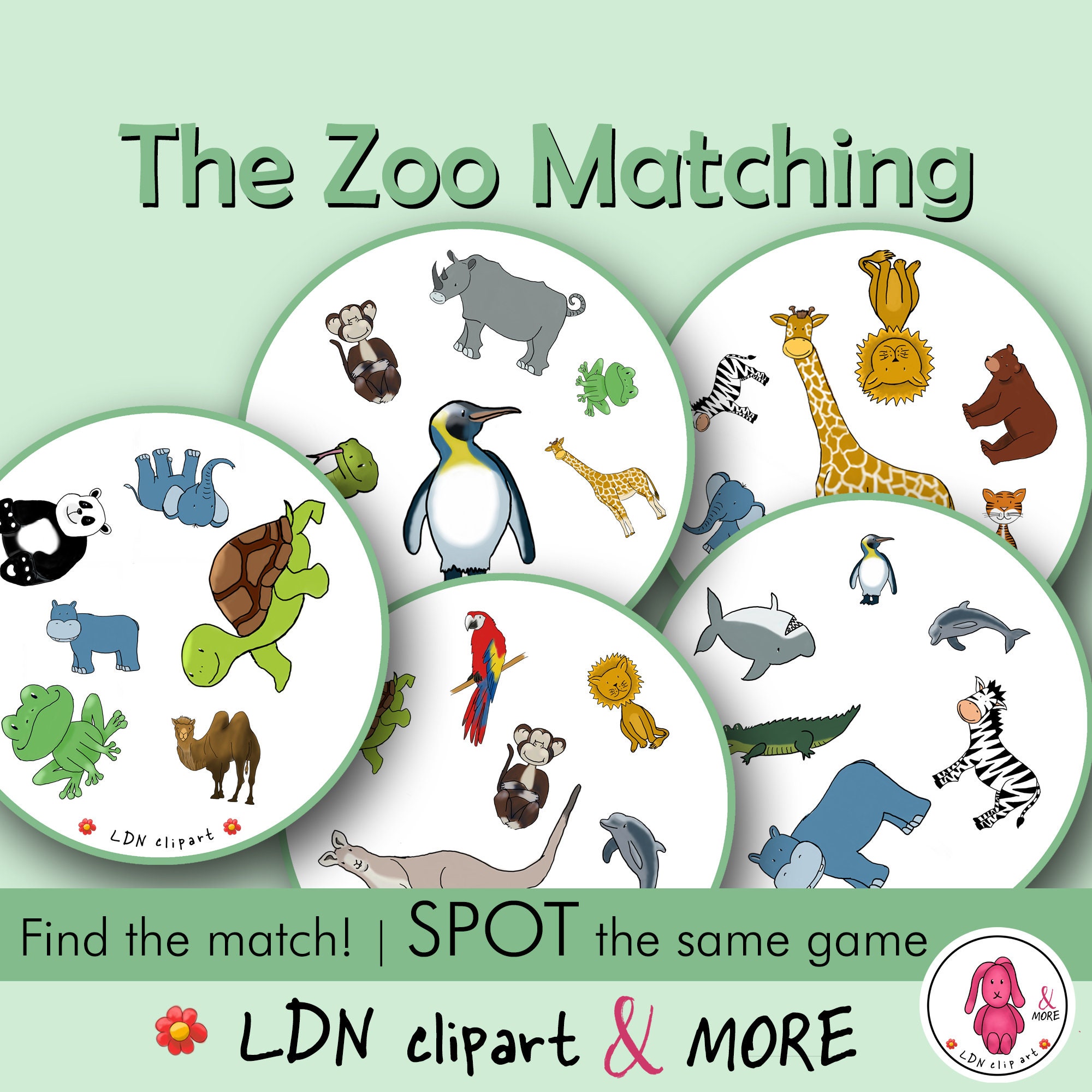 Zoo Matching Game -  Finland