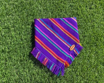 Purple striped Bandana
