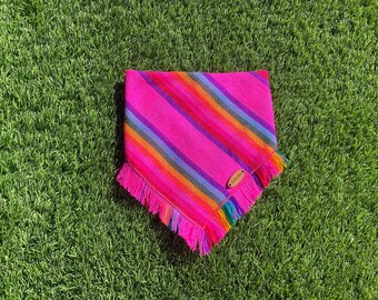 Pink striped Bandana