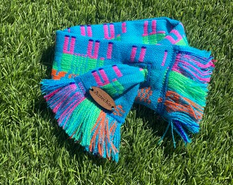 Blue farmers scarf