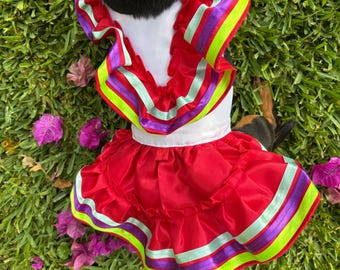 Escaramuza red dress