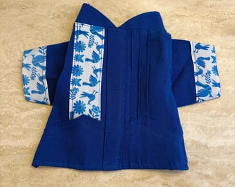 Blue otomi guayabera