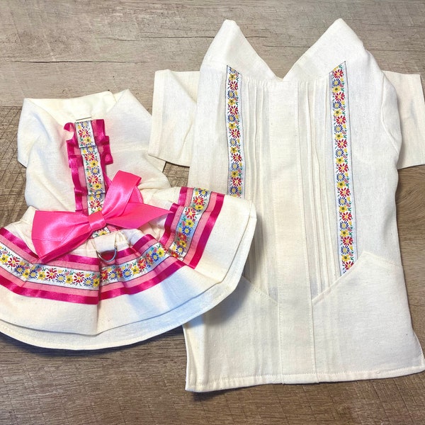 White Dress or Guayabera