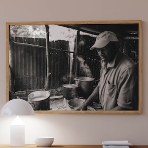 Jamaica Food Print | Jamaican Digital Download | Black Caribbean Art | Black White Photography | Jamaican Printable Art | Jamaica Art Print