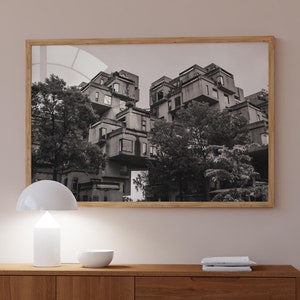Habitat 67 Téléchargement numérique | | d’impression de Montréal | d’affiches du Canada | de photographie en noir et blanc | d’art mural de Montréal Montréal Photographie