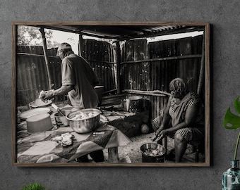 Jamaican Food Art | Jamaica Digital Wall Art | Afro Caribbean | Black White Photography | Jamaican Downloadable Art | Jamaica Printable Art
