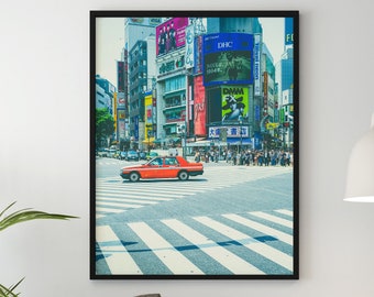 Shibuya Crossing Printable Art | Tokyo Photography | Japanese Art | Tokyo Art Print | Japan Wall Art | Tokyo Travel Poster | Tokyo Art