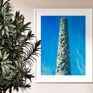 Vigeland Sculpture Park | Oslo Print | Norway Travel Poster | Oslo Printable Art | Traveling | Norway Art Print | Norway Digital Download