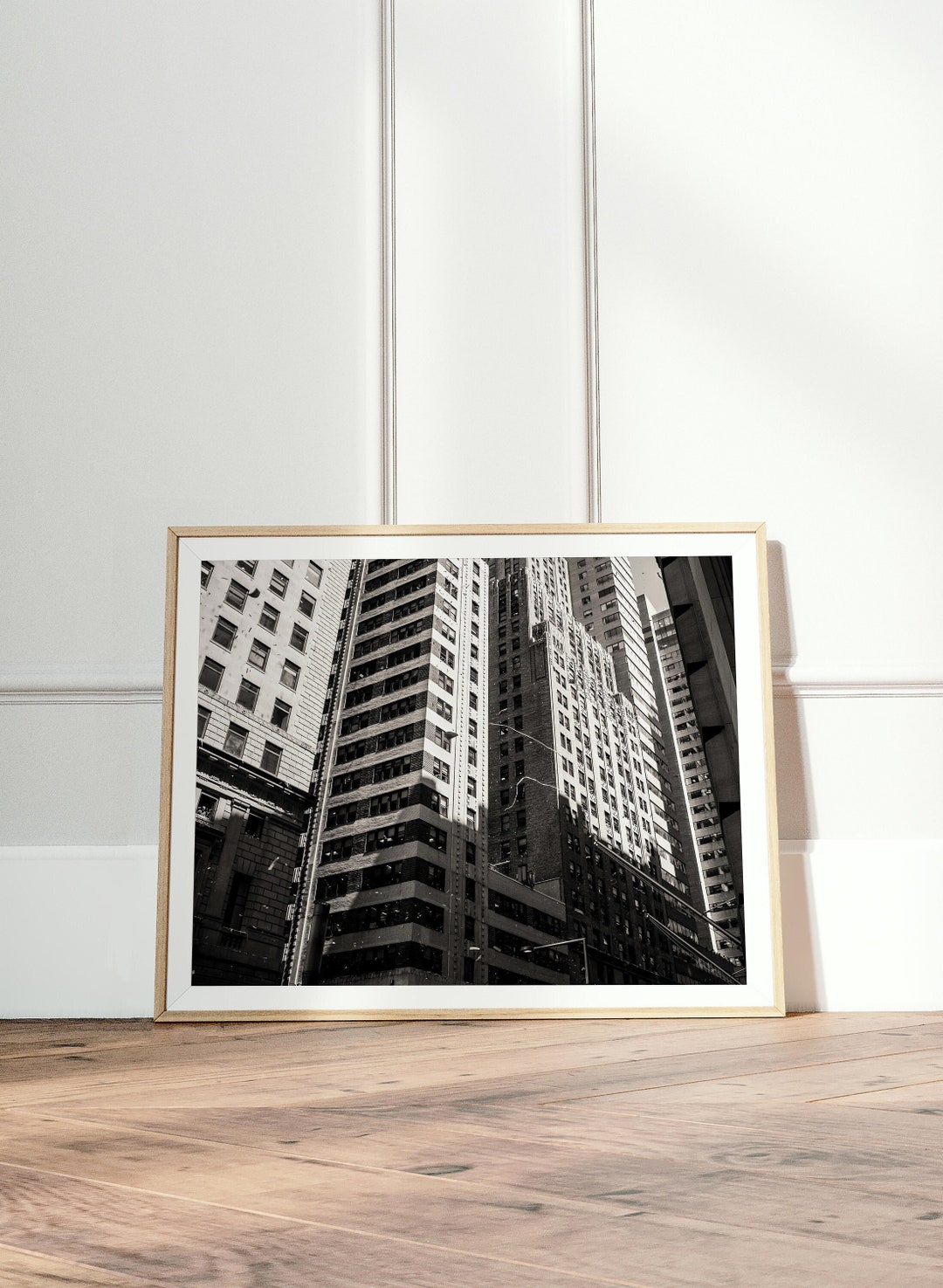 NYC Digital Print | Black and White Art | New York City Poster | Black ...