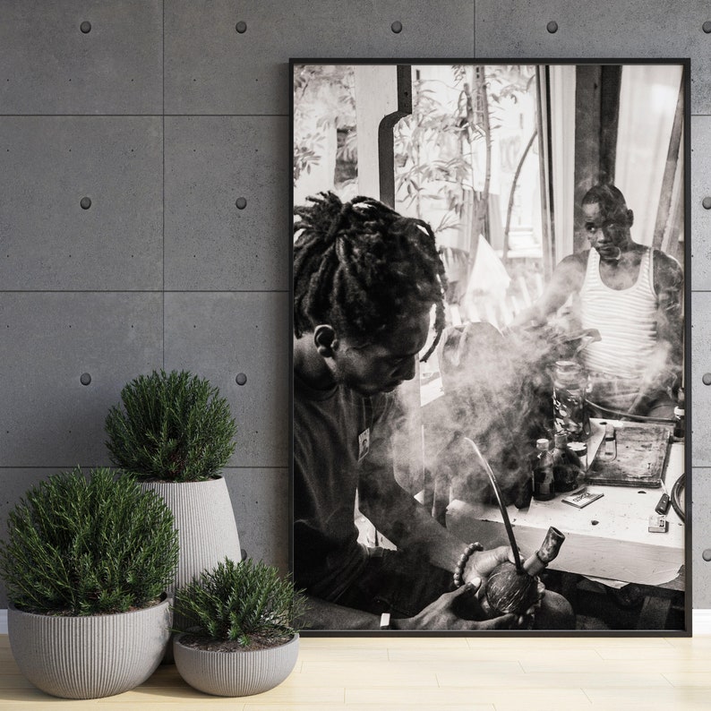 Jamaican Art Black and White Prints Jamaica Printable Etsy