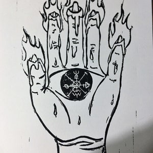 Hand of Glory - Print - 7.5&quot; x 5.5&quot;