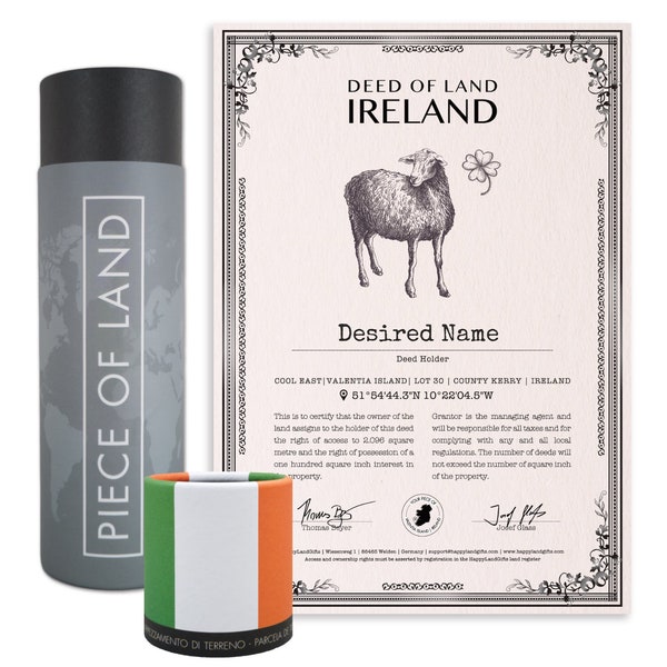 Echtes Irland Grundstück als einzigartiges Geschenk