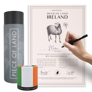 Real Irish property as a gift | Title deed with your desired name to enter yourself | Ireland gifts | Irish gifts