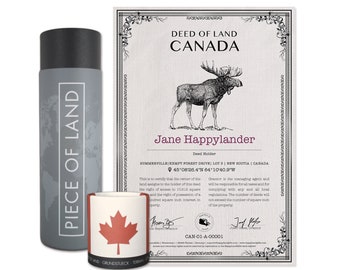 A verdadeira terra do Canadá como um presente único