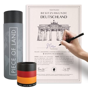 Real German property as a gift | Title deed with your desired name to enter yourself | German gifts | Berlin gifts