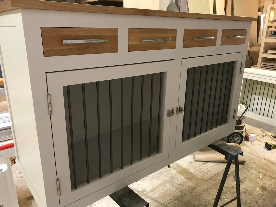 Wooden dog crate dog crate furniture dog crate sideboard Etsy