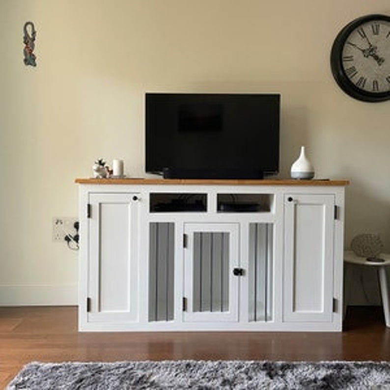 Wooden Dog Crate Dog Crate Furniture Dog Crate Sideboard Etsy