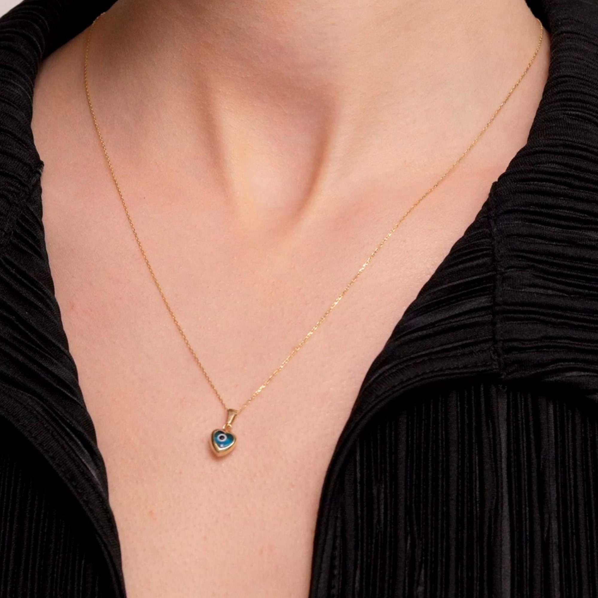 10K EVIL EYE Diamond Necklace – Sergio Hasbani J
