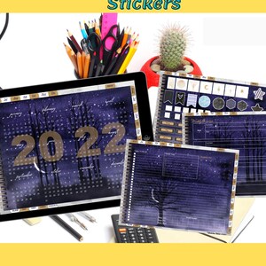 Digital Planners, 2021 - 2022 18 Month Celestial Digital Planners, Dated Digital Planning, iPad Planner, Daily Planner, Business Planner
