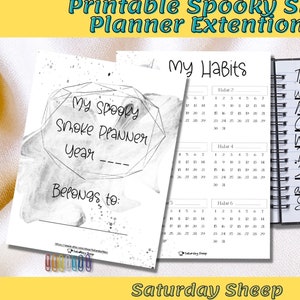 Spooky Smoke Planner Extension Kit: Monthly, Weekly, Daily (PDF)