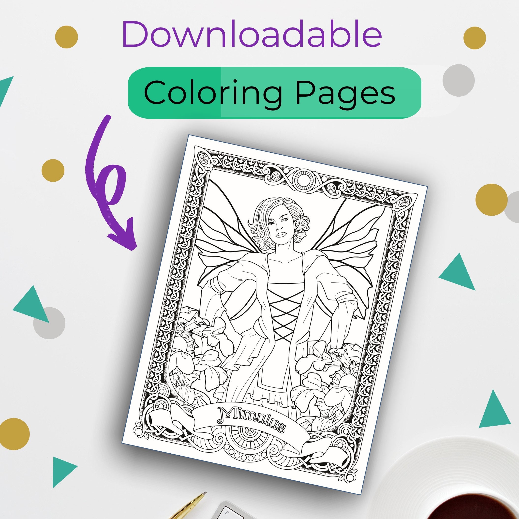 Printable Bulk Loose Leaf Coloring Pages Gorgeous Fairy Collection 3 ...