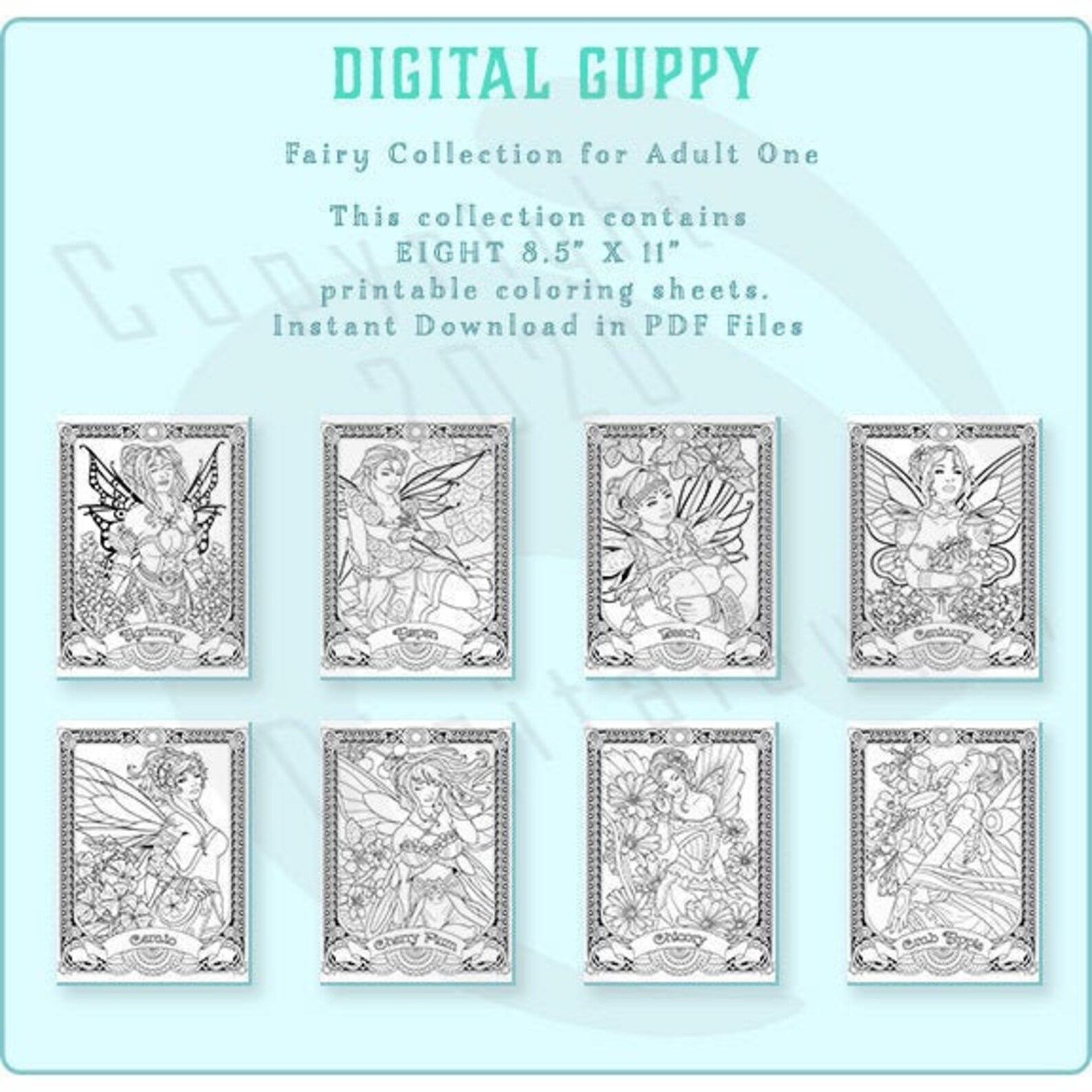 Printable Bulk Loose Leaf Coloring Pages Gorgeous Fairy Collection 1 ...