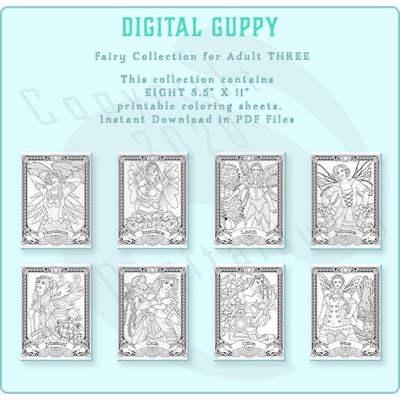 Printable Bulk Loose Leaf Coloring Pages Gorgeous Fairy Collection 3 ...