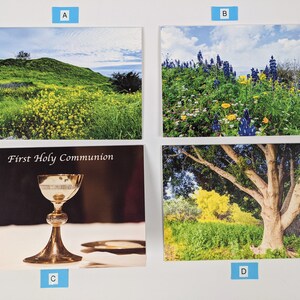 Greeting cards - Sea of Galilee cards, Israel cards, Palestine cards, the Jesus Trail, Christianity cards, religious cards, First Communion