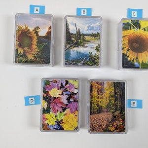DECK of JOUER CARTES - Jeux de cartes Tournesols, cartes à jouer du parc national, cartes à jouer Yellowstone, parc national des Great Smoky Mountains