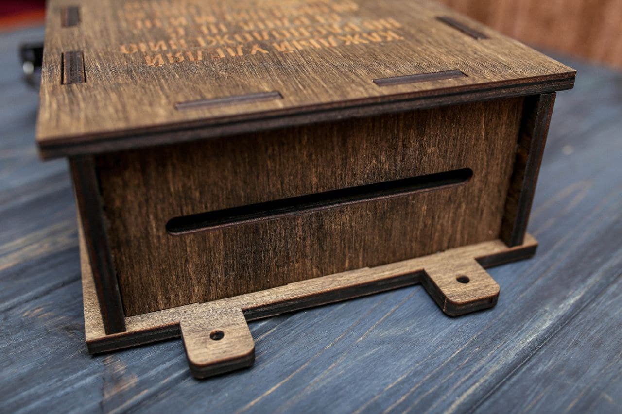 Donation Box With Lock Donation Containerclassic Wooden Etsy UK